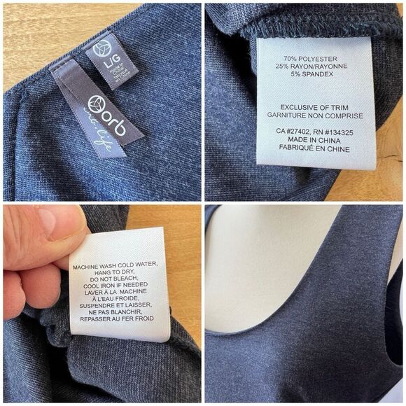 ORB SHEATH DRESS LG SLEEVELESS CAREER CASUAL MINIMALIST BACK ZIP OFFICE CHIC - Picture 12 of 12